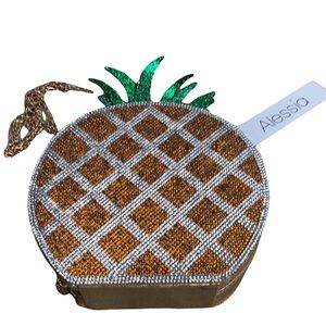 Alessia Pineapple Rhinestone Purse